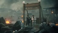 Ritu Arya and Aidan Gallagher in The Umbrella Academy (Image via Netflix)